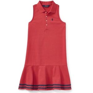 Ralph Lauren stretch mesh polo dress in Nantucket red ♥️ 💙